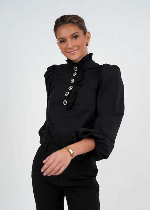 Black Sally Blouse