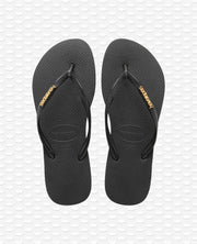 Sorte slim sandaler - Stilshoppen