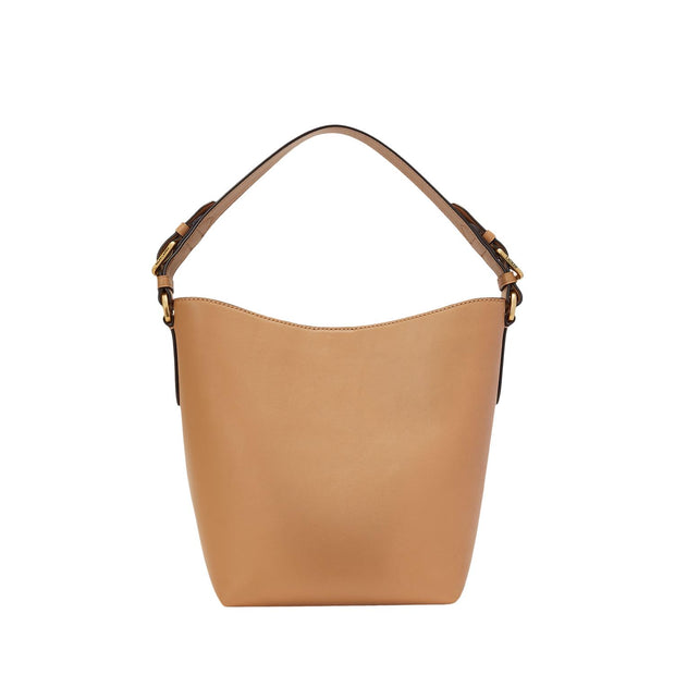Beige Leather Medium Witley Bucket Bag - Stilshoppen
