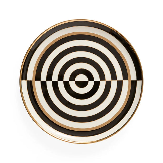 Op Art Round Serving Tray