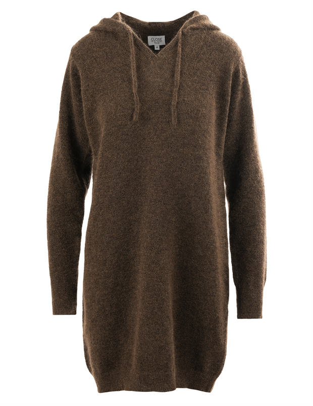 Brun Cassie Hood Dress - Stilshoppen
