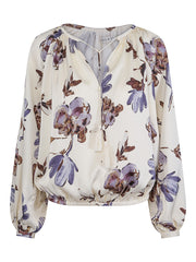 Flower Velvet Detailed Blouse - Stilshoppen