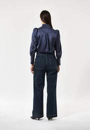 Mørkeblå RobertaDEA Millennium blouse - Stilshoppen