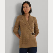 Camel Buckled Sweater - Stilshoppen