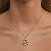 Winry Irregular Flower Dangling Necklace
