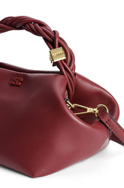 Burgunder Ganni Bou Bag Small - Stilshoppen