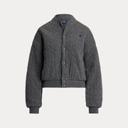Cabel knitted Bomber Jacket - Stilshoppen