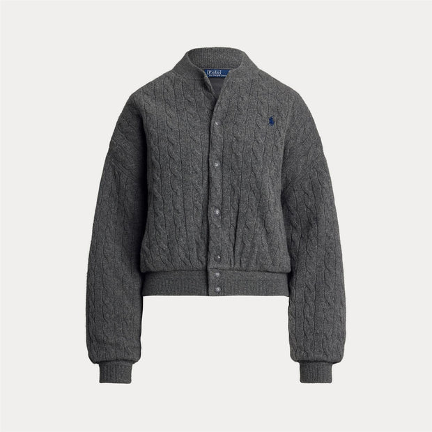 Cabel knitted Bomber Jacket - Stilshoppen