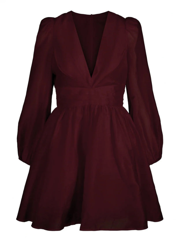 Burgunderrød Maeve Dress
