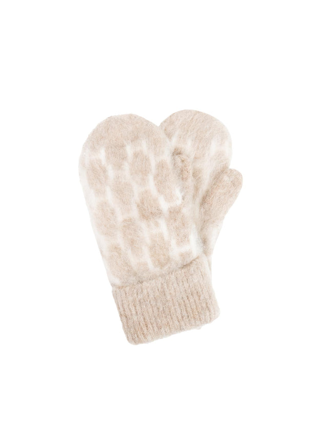 Lys Brun Gera Mittens - Stilshoppen