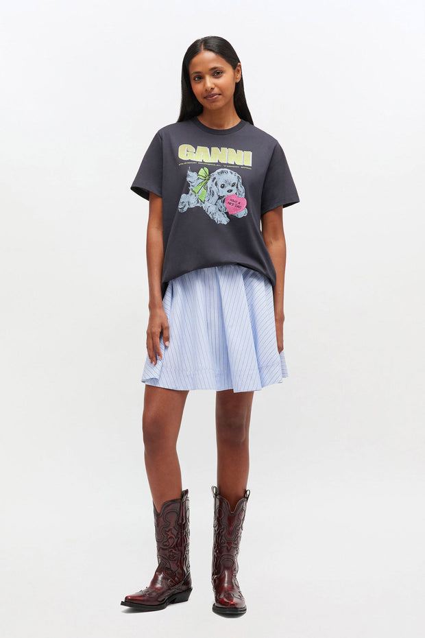 Mørkegrå Neon Puppy t-shirt - Stilshoppen