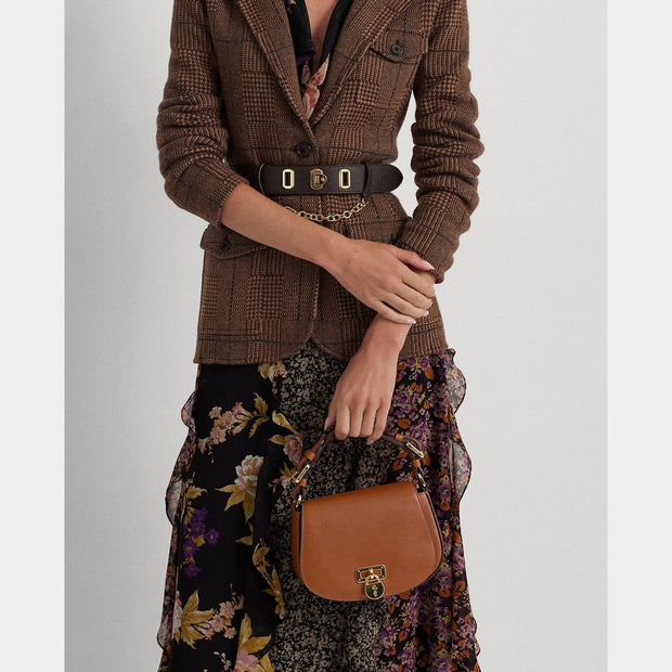 Cognac  Medium Tanner Crossbody Bag - Stilshoppen