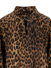 Multi Leopard Marble Blouse - Stilshoppen