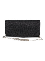 Sort Small Lurex Party Bag - Stilshoppen