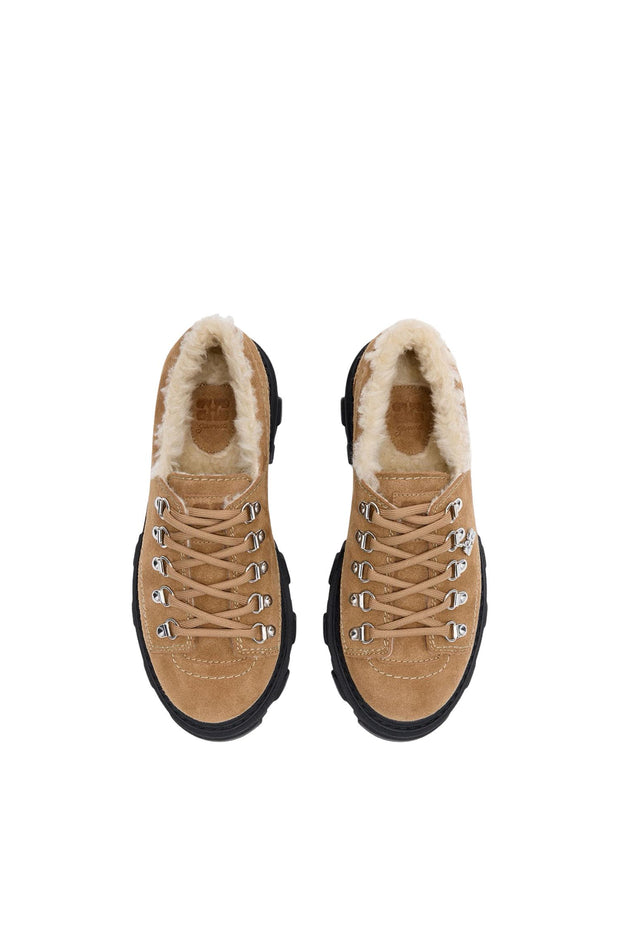 Cognac Cleated Derbies Suede - Stilshoppen