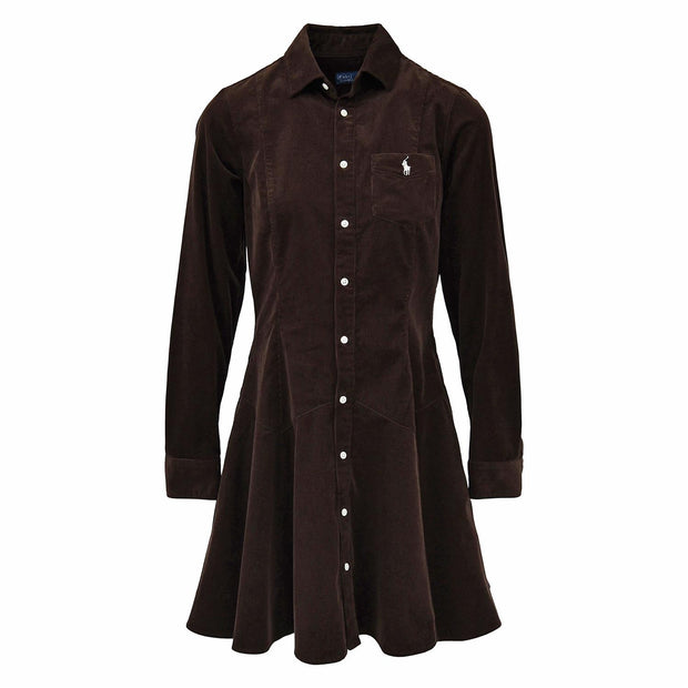 Brun Corduroy A-line dress