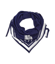 Navy/Cream Big Pony scarf