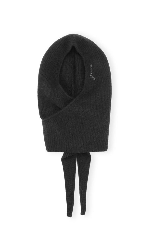 Sort Soft Wool Balaclava - Stilshoppen