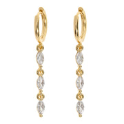 Carina Crystal Party Hoop Earrings