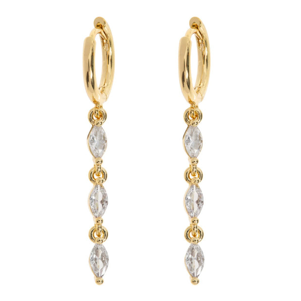 Carina Crystal Party Hoop Earrings