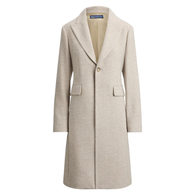 Crem Grey Woven Coat