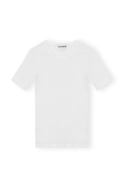 Hvit Soft Rib Short Sleeve t-shirt