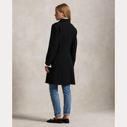 Black Wool Jacket with Buttons