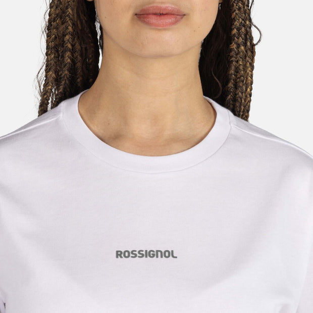 Hvit W Presset Tee