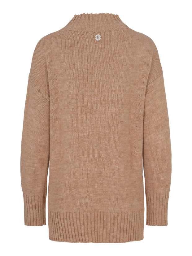 Camel Knitted Best Pullover - Stilshoppen