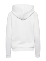 Hvit Fleece Hoodie