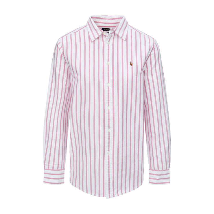 Hvit/rosa stripe shirt