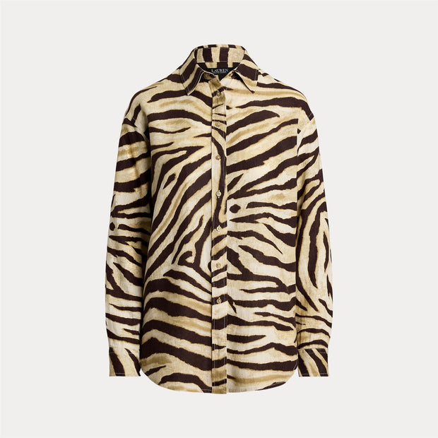 Zebra Print Relaxed Fit Lauren Shirt - Stilshoppen