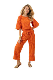 Orange Jayda Trousers - Stilshoppen