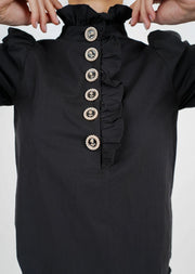 Black Sally Blouse