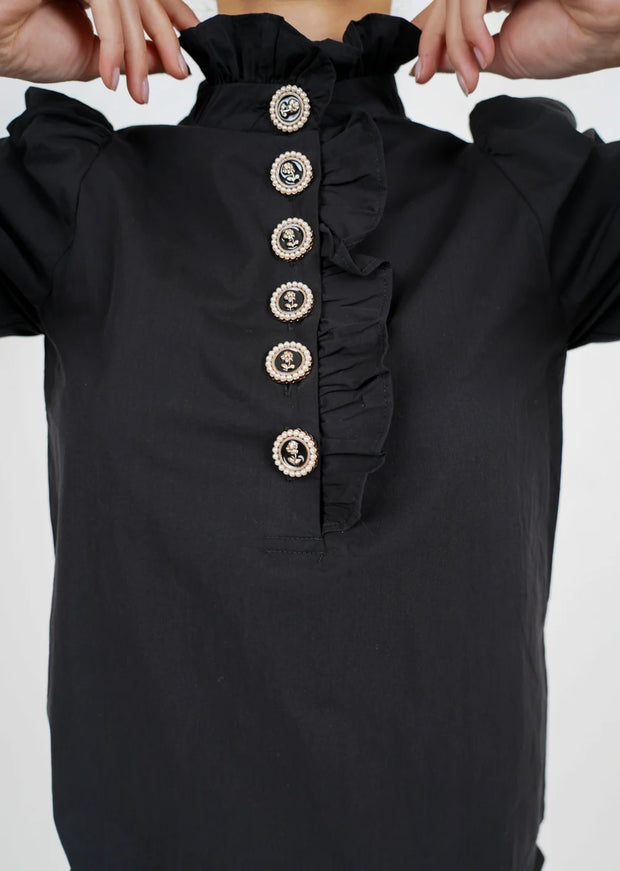 Black Sally Blouse