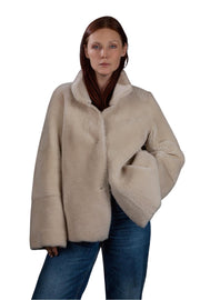 Beige Mounton jakke
