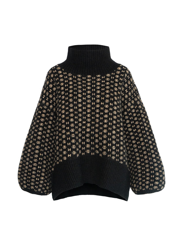 Black Logo Sweater