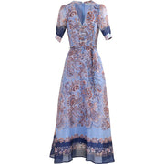 Mørkeblå Multi Aubrie Dress