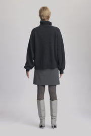 Koksgrå ManziGZ wool rollneck - Stilshoppen