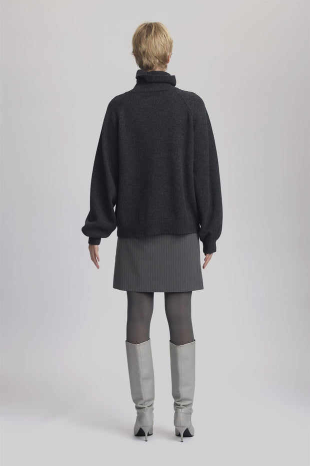 Koksgrå ManziGZ wool rollneck - Stilshoppen