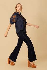 Mørkeblå Madisyn blouse