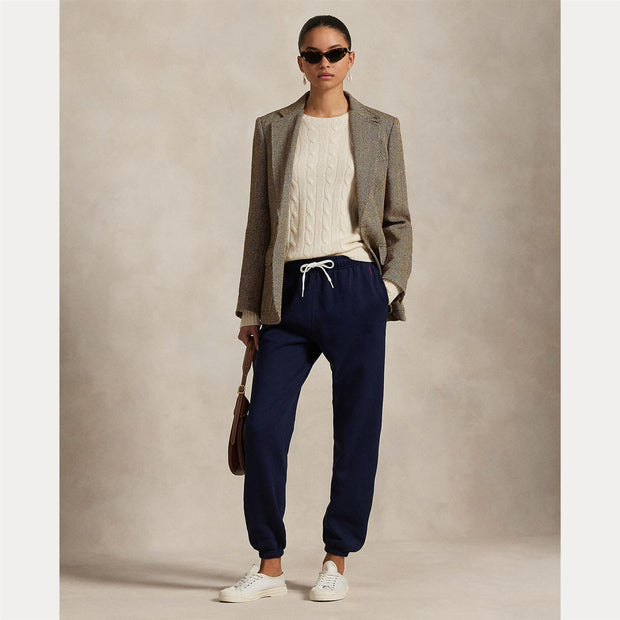 Navy Fleece Athletic Pant