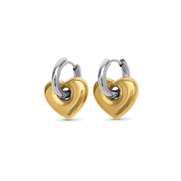 Sadie Heart Hoop Earrings