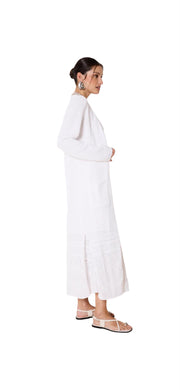 White Pomek long cardigan - Stilshoppen