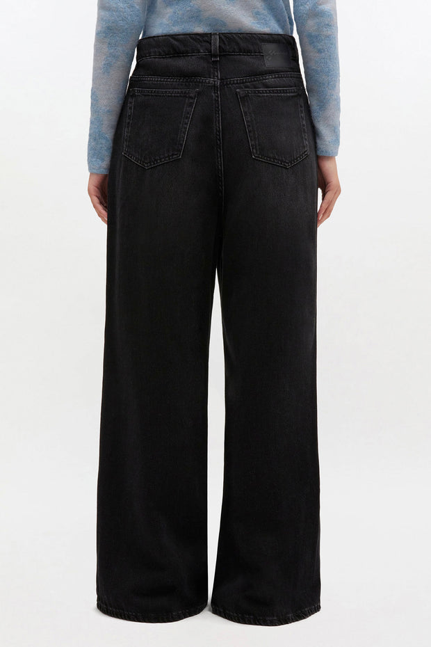 Sort Soft Rigid Baggy Jeans - Stilshoppen