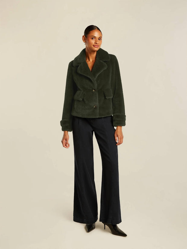 Oliven Abby Short Coat - Stilshoppen