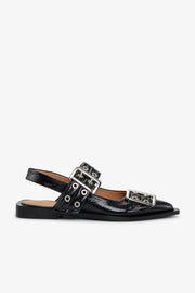 Feminine Buckle Ballerina Naplack