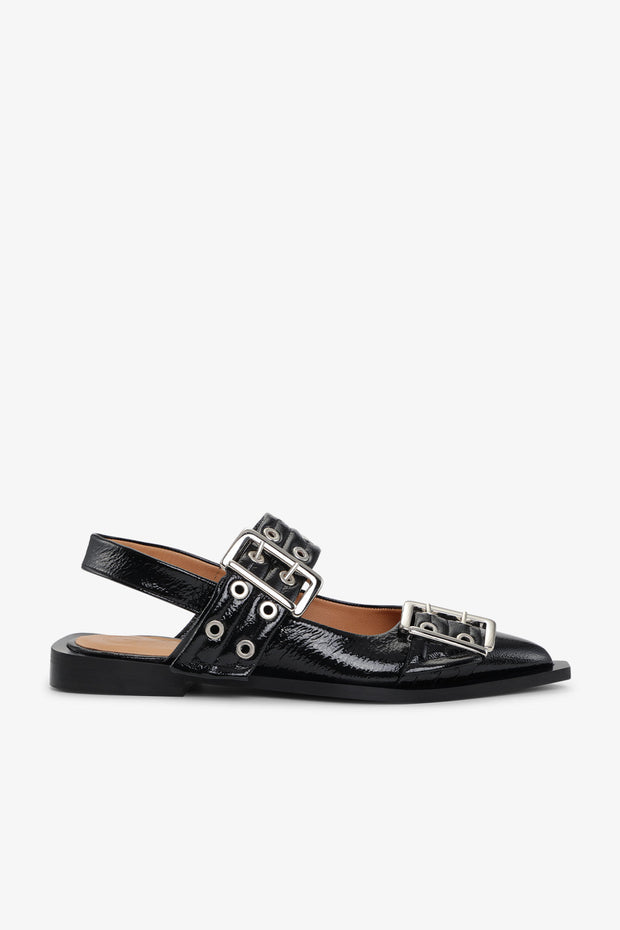 Feminine Buckle Ballerina Naplack