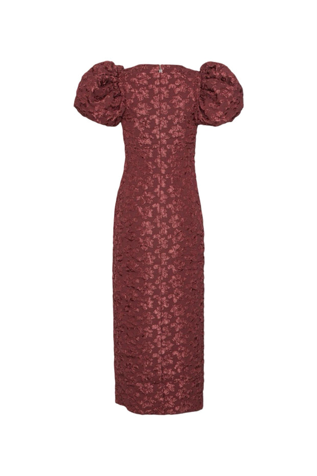 Jacquard Midi Puffy Dress - Stilshoppen