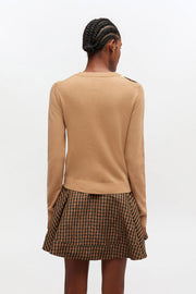 Beige Cashmere Wool Mix Cardigan - Stilshoppen